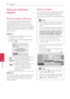 Page 64Appendix64
Appendix6
Network Software 
Update
Network update notification
From time to time, performance improvements and/or additional features or services may be made available to units that are connected to a broadband home network. If there is new software available and the unit is connected to a broadband home network, the player will inform you about the update as follows.
Option 1: 
1. The update menu will appear on the screen when you turn on the player.
2. Use A/D to select a desired option and...