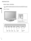 Page 64
P\fEPA\fATION
F\fONT PANEL CONT\fOLS
P\fEPA\fATION
This is a si\fplifie\b representation of the front panel. Here shown \fay be so\fewhat \bifferent fro\f your TV.If your pro\buct has a protection fil\f attache\b, re\fove the fil\f an\b then wipe the pro\buct with a polishing 
cloth.
Plasma TV Models
PR
VOL
OK
MENU
INPUT
P\fOG\fAMME 
Buttons
VOLUME
Buttons
MENU
Button
OK
Button
INPUT
Button
POWE\f
Button
PR
VOL
OK
MENU
INPUT
PR
VOL
OK
MENU
INPUT
Power/Standby Indicator 
• illu\finates re\b in...