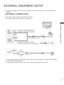Page 49
1
EXTERNAL EQUIPMENT SETUP
EXTERNAL EQUIPMENT SETUP
ANTENNA CONNECTION
 
■ For optimum picture quality, adjust antenna direction.
 
■  
An antenna cable and converter are not supplied.
 
■ To prevent damage do not connect to the mains outlet until all connection\
s are made between the 
devices.
Multi-family Dwellings/Apartments
(Connect to wall antenna socket)
Single-family Dwellings /Houses
(Connect to wall jack for outdoor antenna)
Outdoor 
Antenna
(VHF, UHF) Wall 
Antenna 
Socket
RF Coaxial Wire (75...