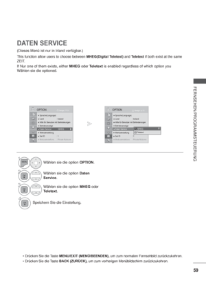 Page 10159
FERNSEHEN/PROGRAMMSTEUERUNG
OK Bewegen
 Sprache(Language)
 Land  : Ireland
 Hilfe für Benutzer mit Behinderungen
 Betriebsanzeige
 Daten Service : MHEG
 Werkseinstellung
 Set ID  : 1
MMMMoMoMoMoMoMoMoMo Mo Modddduseduseduseduseduseduseduseduseduseduseitititinstinstinstinstinstinstinstinstinstinstllllllelluelluelluelluelluelluelluelluelluellung :ng :ng :ng :ng :ng :ng :ng :ng :ng :gggPiPiPiPriPriPriPriPriPriPriPri...