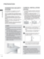 Page 44A-40
PREPARATION
PREPARATION 
■ This feature is not available for all models.
 
■ Image shown may differ from your TV.
KENSINGTON SECURITY 
SYSTEMCAREFUL INSTALLATION 
ADVICE 
 
■ You should purchase necessary components 
to fix the TV safety and secure to the wall on 
the market.
 
■    Position the TV close to the wall to avoid the 
possibility of it falling when pushed.
 
■    The instructions shown below are a safer way 
to set up the TV, by fixing it to the wall, avoid-
ing the possibility of it...