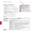 Page 112 Downloaded from www.vandenborre.be
11 2
NLD
INSTELLINGEN AANPASSEN
NEDERLANDS
Instellingen voor NETWERK
1 Druk op HOME (Beginscherm) voor toegang tot het 
Hoofdmenu .
2  Druk op de navigatietoetsen om naar  INSTELLEN te gaan en 
druk op OK.
3  Druk op de navigatietoetsen om naar  NETWERK te gaan en 
druk op OK.
4  Druk op de navigatietoetsen om naar de gewenste instelling  of optie te gaan en druk op  OK.
- Om terug te keren naar het vorige niveau, drukt u op  TERUG.
5  Als u klaar bent, drukt u op EXIT...