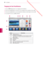 Page 30 Downloaded from www.vandenborre.be
30
NLD
TV KIJKEN
NEDERLANDS
Toegang tot het Hoofdmenu
1 Druk op HOME (Beginscherm) voor toegang tot het  hoofdmenu.
2  Druk op de navigatietoetsen om naar een van de volgende menus te gaan e\
n druk op  OK.
3 Druk op de navigatietoetsen om naar de gewenste instelling of optie te gaan en druk\
 op  OK.
4  Als u klaar bent, drukt u op EXIT (Afsluiten). 
OptieBeschrijving
1Huidige datum, tijd
2Programma-informatiekanaal
3
Functiekaart: U kunt genieten van diverse...