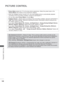 Page 204140
PICTURE CONTROL
PICTURE CONTROL
• Picture Mode adjusts the TV for the best picture appearance. Select the preset value in the Picture Mode menu based on the programme category.
• When the Intelligent sensor function is on, the most suitable pictu\
re is automatically adjusted  according to the surrounding conditions. 
(Except for 32/37/42LD4 ***)
• You can also adjust Picture Mode in the Q. Menu.
• Intelligent Sensor : Adjusts picture according to the surrounding conditions. (Except for 32/37/42LD4...