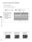 Page 16298
TO USE A USB OR PC DEVICE
TO USE A USB OR PC DEVICE
Screen Components
Moves to upper level folder
Current page/Total pages
Corresponding buttons on the 
remote control
Contents under the folder 
focused on 
1
Current page/ total pages of 
contents under the folder 
focused on 
1
1
3
4
5
2
Select Movie List.2
Select MY MEDIA.
1
Page 1/1Movie List
USB1 ExternalDrive1Page 1/1
MarkMARKPlay Page Change
MoveP
21
3
4
5
You can also adjust 
USB in the INPUT  menu.
Change DeviceChange NumbersTo Photo ListMark...