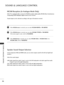 Page 9694
SOUND & LANGUAGE CONTROL
SOUND & LANGUAGE CONTROL
NICAM Reception (In Analogue Mode Only)
When NICAM mono is received, you can select  N
N
I
IC
C A
AM
M  
 M
M O
ON
NO
O
or  F
F
M
M  
 M
M O
ON
NO
O
.
When  NICAM stereo is received, you can select  N
N
I
IC
C A
AM
M  
 S
S T
T E
ER
R E
EO
O
or  F
F
M
M  
 M
M O
ON
NO
O
. 
If the stereo signal is weak, switch to  F
F
M
M  
 M
M O
ON
NO
O
.
When  NICAM dual is received, you can select  N
N
I
IC
C A
AM
M  
 D
D U
UA
AL
L 
 I
I
,  N
N
I
IC
C A
AM
M  
 D
D...