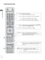 Page 38A-34
PREPARATION
PREPARATION
1
11
0 to 9 number button
(Space)
LIST
Q.VIEW Selects a programme.
Selects numbered items in a menu.
Opens an empty space on the screen keyboard.
Displays the programme table. (► p.55)
Returns to the previously viewed programme.
]
TELETEXT 
BUTTONS
SUBTITLE These buttons are used for teletext.
For further details, see the ‘T
eletext’ section.
( ►
 p.177)
Recalls your preferred subtitle in digital mode.
See a list of AV devices connected to TV.
When you toggle this button, the...