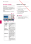 Page 54 Downloaded from www.vandenborre.be
54
NLD
ENTERTAINMENT
NEDERLANDS
Registratie van LG Apps
1 Druk op Home (Beginscherm) voor toegang tot 
het Hoofdmenu.
2  Druk op de rode toets om te registreren.
- 
U kunt zich alleen als een gratis lid 
registreren via uw TV. 
3  Maak uw ID en wachtwoord.
Druk op de navigatietoetsen om letters en 
cijfers te kiezen en  kies OK.
4 De registratie  is klaar.
De functie LG Apps
Extra applicaties kunnen gedownload worden van 
de LG App Store.
Afhankelijk van het land of de...