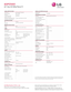 Page 2LG Electronics U.S.A., Inc.
1000 Sylvan Avenue Englewood Cliffs, NJ 07632Customer Service and Technical Support: (800) 243-0000 
LG.com
1 For a small percentage of the population, the viewing of stereoscopic 3D video technology may cause discomfor t such as headaches, dizziness or nausea. If you experience any symptoms, discontinue using the 3D functionalit y and contact your health care provider. 3D glasses required and sold separately.2 Internet connection & subscriptions required and sold separately....