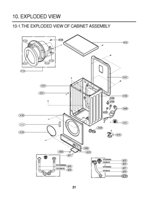 Page 3331
10-1.THE EXPLODED VIEW OF CABINET ASSEMBLY
10. EXPLODED VIEW 
A485
A150
A152
A140
A153
A151
A134
 