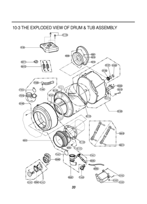 Page 3533
10-3 THE EXPLODED VIEW OF DRUM & TUB ASSEMBLY
F464
K311
K131
F468
K130
K136
F466
K346K342
K 111
F467
K330
K332
F461
K333
 