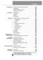 Page 33Contents
33
Refrigerator
Freezer
Function
Super/Express Freezer
Child Lock
To Reverse the Doors How to Reverse the DoorVacation
Precaution
35
35
43
45
45
47
47
48
49
49
49
51
51
51
52
53
55
55
58
59
61
61
Registration
Important Safety Instruction
Identification of Parts
Installation
Starting
Display Panel for 
Temperature Control
Ice Making
Defrosting
Water Dispenser
Storing Food
Refrigerator work  features
Cleaning General Information
Trouble Shooting
56Lamp Replacement
56Remove/Install shelf
60Disposal...