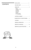 Page 3INSTALLATION .........................................3FEATURE CHART ....................................4OPERATION .............................................. 6StartingTemperature ControlIce MakingDoor CoolingFresh ZoneDefrostingDeodorizer (option)F. I. R. Lamp (option)SUGGESTIONS ON FOOD STORAGE .... 8CLEANING ................................................ 9GENERAL INFORMATION ....................... 9LAMP REPLACEMENT ............................ 7IMPORTANT WARNINGS ............................