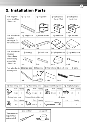 Page 364
2. Installation Parts 
