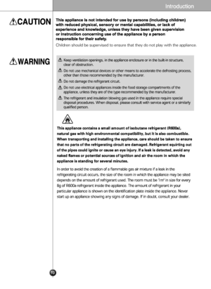 Page 10Children should be supervised to ensure that they do not play with the a\
ppliance.
 