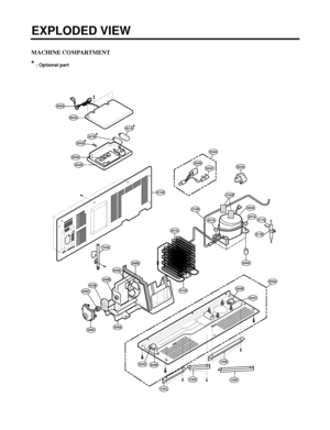 Page 126MACHINE COMPARTMENT
*: Optional part
EXPLODED VIEW
- 126 -
300A310B
307A
304A
306A
310A
317B
317A
313A
301A
307A
104A
303C303B
303A
407B*
500A
502B
502A
308A308C
308B
309C
403B
309B
309A
505A*
407A*
305C305B
305C
305B
305A
406A
105C
105D
105E
105F
316A*
 