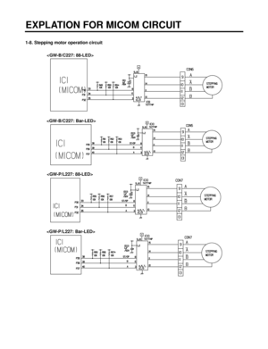 Page 421-8. Stepping motor operation circuit
EXPLATION FOR MICOM CIRCUIT 
- 42 -




 