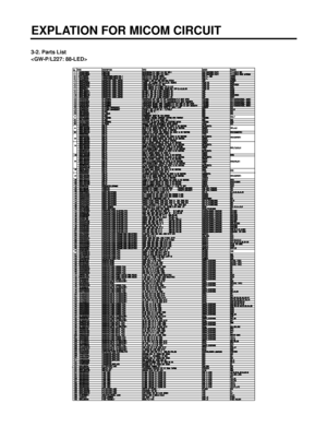 Page 593-2. Parts List
EXPLATION FOR MICOM CIRCUIT 
- 59 -

 