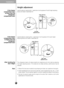 Page 99
I\fstallat\bo\f
Height adjustment
Level the door by inserting flat (-type) driver into the groove of the left height adjusting
screw and rotate it clockwise ( ).
Level the door by  inserting flat (
-type) driver into the groove of the right height
adjusting screw and rotate it  clockwise ().
The refrigerator doors will close smoothly by heightening the front side\
 by adjusting
the height adjusting screw. If the doors do not close correctly, perform\
ance may be
affected.
If the freezer
\fomp\brtment...