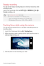 Page 11Custom-designed Features10
Steady recording
You can use the Steady recording feature to minimize motion blur while 
recording a video.
Launch the Camera app, then tap AUTO (
A) or MANUAL ()    
Steady recording 
.
•	 See Starting the camera for details.
•	 This feature is unavailable in the following cases:
 -Video size limitation: 

Resolution is set as UHD 16:9.
 - FPS limitation: FPS

 is set as 1 FPS, 2 FPS, or 60 FPS.
Tracking focus while using the camera
You can track and maintain focus on an...