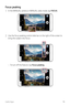 Page 77Useful Apps76
Focus peaking
1 In the MANUAL camera or MANUAL video mode, tap FOCUS.
2 Use the focus peaking control slide bar on the right of the screen to 
bring the subject into focus.
•	To turn off the feature, tap Focus peaking.  