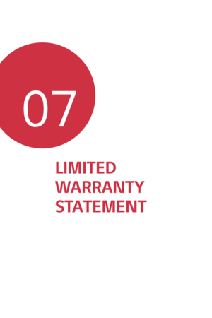 Page 179LIMITED 
WARRANTY 
STATEMENT
07  