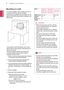 Page 88
ENGENGLISH
ASSEMBLING AND P\fEPA\fING
Mounting	on	a	wall
For	proper	ventilation,	allow	a	clearance	of	10	cm	
on	each	side	and	from	the	wall.	Detailed	
instructions	are	available	from	your	dealer,	see	the		
optional	Tilt	Wall	Mounting	Bracket	Installation	and
Setup	Guide.
If	you	intend	to	mount	the	Monitor	set	to	a	wall,	
attach	Wall	mounting	interface	(optional	parts)	to	
the	back	of	the	set.
When	you	install	the	Monitor	set	using	a	wall	
mounting	interface	(optional	parts),	attach	it	
carefully	so	it...