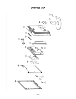 Page 21EXPLODED VIEW
- 21 -
300
510
440
120
200
530
520
430
500
174
410
400
900
920
910
930
420 