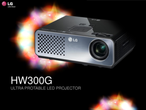 Page 1HW300G
ULTRA PROTABLE LED PROJECTOR 