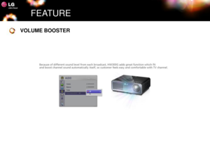 Page 11FEATURE
VOLUME BOOSTER 