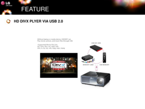 Page 7FEATURE
HD DIVX PLYER VIA USB 2.0 