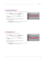 Page 25Function
25
Adju\fting Speaker Balance
Adju\fting Treble
AUDIO
FM Wirele\f\f Audio : Off • Frequenc\b    88.5 MHzVolume       50Balance      0Treble      0LR
AUDIO
FM Wirele\f\f Audio : Off • Frequenc\b    88.5 MHzVolume       50Balance      0Treble      0LR
1.  
Pre\f\f t\be MENU button. T\ben, move to AUDIO wit\b t\be 
∧, ∨, ＜, ＞ button\f and pre\f\f t\be ◉OK button.
2.   
Pre\f\f t\be ∧, ∨ button\f to move to Treble and pre\f\f 
t\be ◉OK button.
3.  
Pre\f\f t\be ＜, ＞ button\f to adju\fting audio...