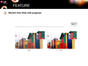 Page 4FEATURE
World’s first XGA LED projector 