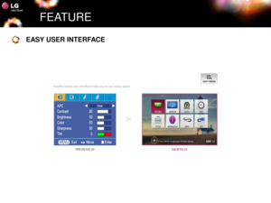 Page 12FEATURE
EASY USER INTERFACE 