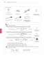 Page 1212ASSEMBLING AND PREPARING
LK530, LK550 series
x 8
M4 x 20
Screw for assembly Protection cover Power cord Screw for fixing
(42LK530, 42LK550)
Composite gender cable Component gender cable Wireless LAN for
Broadband/DLNA Adaptor
(AN-WF100)
NOTE
•() How to use the ferrite core1Use the ferrite core to reduce the electromagnetic interference in the LAN cable.
Wind the LAN cable on the ferrite core once. Place the ferrite core close to the TV.
[to an External device]
[Figure 1][to the TV][Cross Section of...