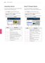 Page 8080ENTERTAINMENT
Using Music Section
You can view information for the music files set for
the Music section and enjoy them.
1PressHometo access the Home menu.
2Press the Navigation buttons to scroll to the
Media Linkand pressENTER.
3Press the Navigation buttons to scroll to the
Music section and pressENTER.
Option Description
①Sort the music files in the selected
section in the order of artist > album >
song title.
②Select a folder or a song.
③Show the artist, album and
information for the selected...