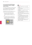 Page 66Connecting DLNA DMR\1 (Digital 
Living Network Alliance, Digital 
Media Render)
This supports remote playing of media files. Media 
from a compatible device (Windows 7, Mobile 
Phone with PlayTo, or other compatible DLNA-
DMC device) can be “pushed” to the TV.
The DMR function only works properly when the 
TV and PC are on the same local network.
1 To play a file, select the file by using the 
“Remote Play” feature in Windows 7. 
To do this, right-click on the file you want to 
play. 
2 You can play a...