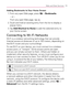 Page 181179Web and Data Services
Adding Bookmarks to Your Home Screen
1. From any open Web page, press  > Bookmarks.
– or –
From any open Web page, tap 
.
2.  Touch and hold an existing entry from the list to display a 
popup menu.
3.  Tap Add Shortcut to Home to add the selected entry to 
your Home screen.
Connecting to Wi-Fi Networks
Wi-Fi is a wireless networking technology that can provide 
Internet access at distances of up to 100 meters, depending on 
the Wi-Fi router and your surroundings.
To use Wi-Fi on...