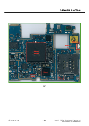Page 1803. TROUBLE SHOOTING
- 180 -Copyright © 2013 LG Electronics. Inc. All right reserved.Only for training and service purposesLGE Internal Use Only
U5003
U3000
U6002
X6000
U6000
R11010
KBR11000
TOP  