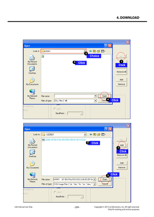 Page 2044. DOWNLOAD
- 204 -Copyright © 2013 LG Electronics. Inc. All right reserved.Only for training and service purposesLGE Internal Use Only
LGD821
LGD821
LGD821AT-00-V10a-SSV-XXX-JUN-03-2013+0.tot
LGD821   