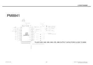 Page 229- 229 -Copyright © 2013 LG Electronics. Inc. All right reserved.Only for training and service purposesLGE Internal Use Only
6. CIRCUIT DIAGRAM
C700147u
C7006
22u
47u
C7002
C7007 2.2u
L7002
2.2u
240n
L7007
470n
L7000
L7004
240n
L7001 470n
470n
L7003
240n
L7005
240n
L7006
C7009
2.2u
47u C7005
C7000
0.1u
+VPWR
+1V8_VREG_S3A
+VPWR
+VPWR
+VPWR
+VPWR
+VPWR
+VPWR
+VPWR
+0V9_VSENSE_KRAIT+0V9_VREG_KRAIT
U7000
EAN62667201 PM8841
88
91 90 72 19 2 1
98 97 9 8
47
81 73 55 54 37 36 20 10 89 79 25 18
92 83
82 93 64 63...