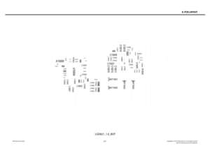 Page 251- 251 -Copyright © 2013 LG Electronics. Inc. All right reserved.Only for training and service purposesLGE Internal Use Only
8. PCB LAYOUT
1
4
A
B C
D
E
F G
TP15004R15040TP15007
C15028
U15004
R15028
R15029
C15030
R1503
3
C15041
R15031
TP15002TP15001X15000
C15039
C15037
C15040
C15038
C15031
C1504 3
C1504 4
C1504
2
TP1500 0
C15045
L15001
C10006
R15030
C15027
C15032
C15047
R15027
C15033
L15002
C10005
R15034C15034
C15036
R15038R15039
C15046
R15043
R15041
R15042 C15003C15000
C15001
C15002
C15020
C15022
C15053...