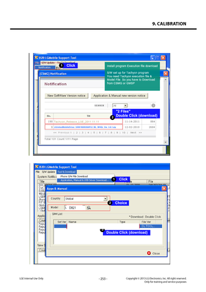Page 2539. CALIBRATION
- 253 -Copyright © 2013 LG Electronics. Inc. All right reserved.Only for training and service purposesLGE Internal Use Only
MS695
[Tachyon36]LGMS695_20120213_Calibration
D821  