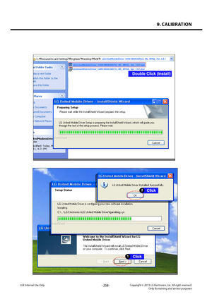 Page 2589. CALIBRATION
- 258 -Copyright © 2013 LG Electronics. Inc. All right reserved.Only for training and service purposesLGE Internal Use Only   