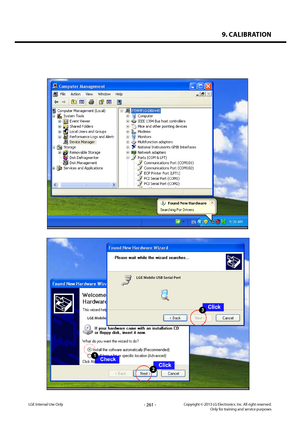 Page 2619. CALIBRATION
- 261 -Copyright © 2013 LG Electronics. Inc. All right reserved.Only for training and service purposesLGE Internal Use Only   