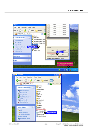 Page 2639. CALIBRATION
- 263 -Copyright © 2013 LG Electronics. Inc. All right reserved.Only for training and service purposesLGE Internal Use Only
Tachyon36Tachyon_36   