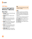 Page 4646
AT&T Music
You can access AT&T Music by pressing the 
Right Soft Key  Menu,  My Stuff,   AT&T Music, and  Music Player.
Music Player
yAll Songs: Allows you to view all the songs 
in your music library.
yPlaylists: Allows you to create your own 
playlists.
yArtists: Shows the list of artists of all the 
songs in your music library and shows all 
the songs by a chosen artist.
yAlbums: Shows the list of albums of all the 
songs in your music library and shows all 
the songs on a chosen album....