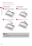 Page 1212
PREPARATION
Stand Instructions
r Image shown may differ from your TV.
INSTALLATIONDETACHMENT
Carefully place the TV screen side 
down on a cushioned surface to 
protect the screen from damage.  Carefully place the TV screen side 
down on a cushioned surface to 
protect the screen from damage.
Assemble the TV and install the 6 
screws into the holes as shown. Remove the screws and detach the 
stand from the TV.11
22
NOTE
a When assembling the desk type stand, make sure the screws are fully tightened...