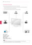 Page 8080
ENGENGLISH
MAKING CONNECTIONS
Connection Overview
Connect various external devices to the ports on the TV back panel.
1 Find an external device you want to connect to your TV as shown on the following illustration.
2 Check the connection type of the external device.
3 Go to the appropriate illustration and check the connection details.
 NOTE
yyIf you connect a gaming device to the TV, use the cable supplied with the gaming device.
yyRefer to the external equipment’s manual for operating instructions....