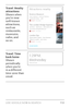 Page 122USE GOOGLE NOW & SE ARCH 113
Travel: Nearby 
attractions
Shown when 
you’re near 
well­known attractions, 
such as 
restaurants, 
museums, 
cafes, and 
so on.
Travel: Time 
back home
Shown 
periodically 
when you’re 
in a different 
time zone than 
usual. 